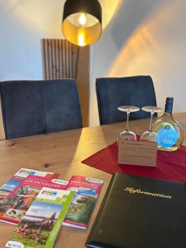 Χώρος καθιστικού στο Modernes Serviced Apartment - FeWo Franken Idyll