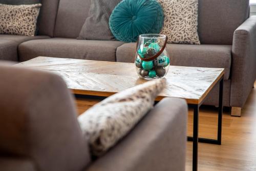 Ruang duduk di Ferienwohnung Penthouse Feldberg