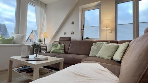 Posezení v ubytování FeWo Harlebriese - Carolinensiel