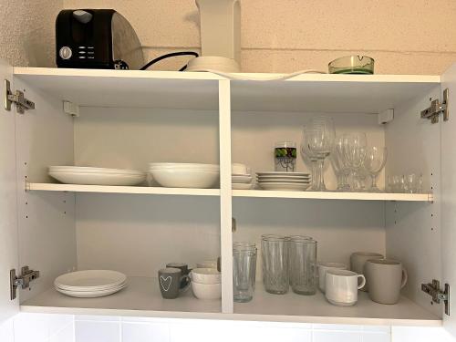 Una cocina o cocineta en Apartman Mitterdorf