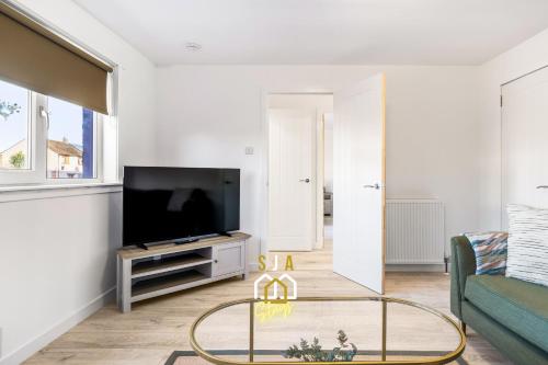 Гостиная зона в Catto Stay - SJA Stays - 2 Bed Apartment