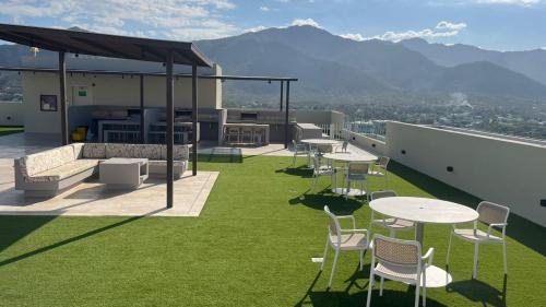 Nespecifikovaný výhled na hory nebo výhled na hory při pohledu z apartmánu