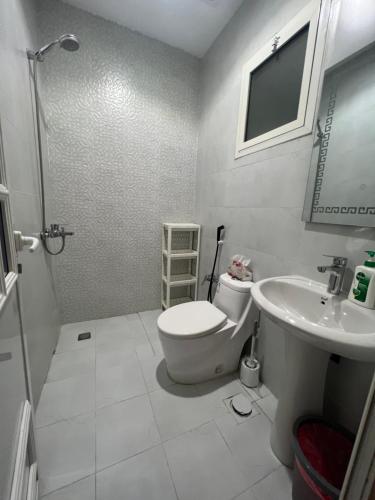 ダンマームにあるفيلاのトイレと洗面台付きのバスルーム