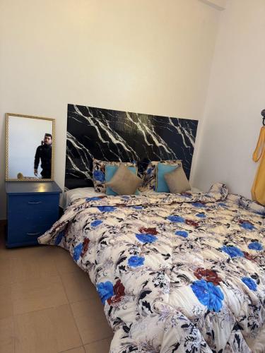 Postel nebo postele na pokoji v ubytování unique Appartement in Agadir