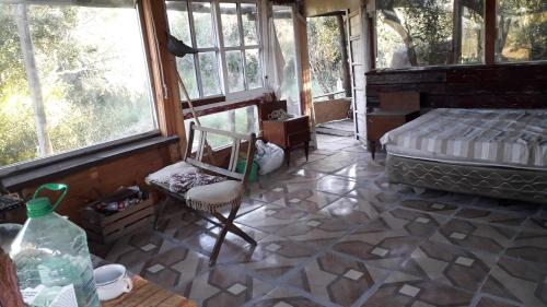 Postel nebo postele na pokoji v ubytování casa en el campo sin luz