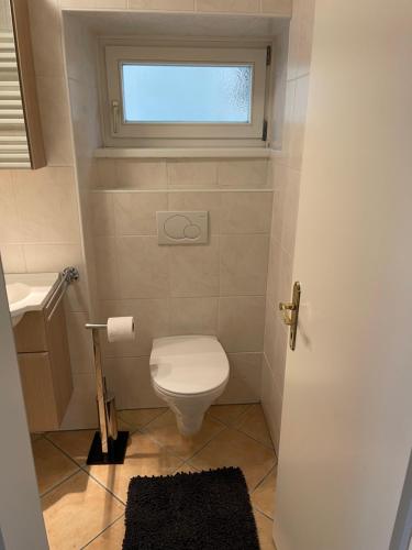 Ein Badezimmer in der Unterkunft Traunkai Apartments - Zimnitz Blick