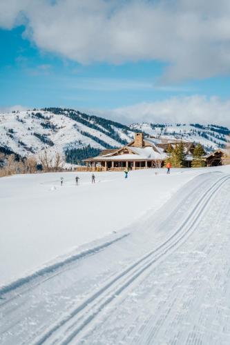 The Sylvan Lodge at Snake River Sporting Club v zimě