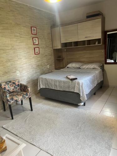 Ένα ή περισσότερα κρεβάτια σε δωμάτιο στο Apartamento