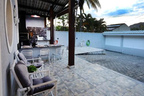 En balkon eller terrasse på Casa Sossego