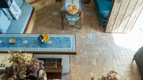 Χώρος καθιστικού στο Casa Azul