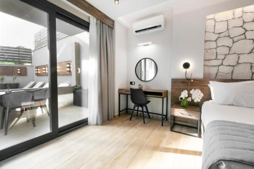 Χώρος καθιστικού στο ridos house