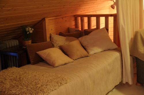 Ліжко або ліжка в номері Piennarpää Cottage