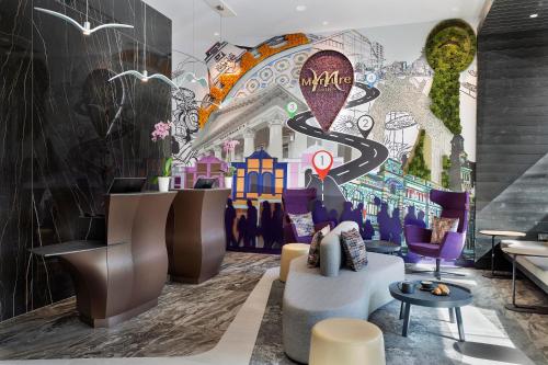 Area soggiorno di Mercure Auckland Queen Street