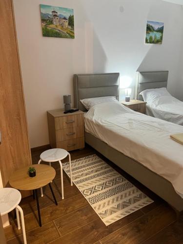 Postel nebo postele na pokoji v ubytování MB LuX