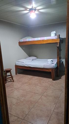 a room with two bunk beds in a room at Gringo Petes Too in Fortuna