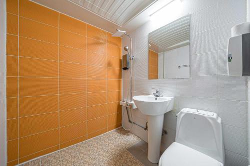 Koupelna v ubytování Ssum Hotel Suwon