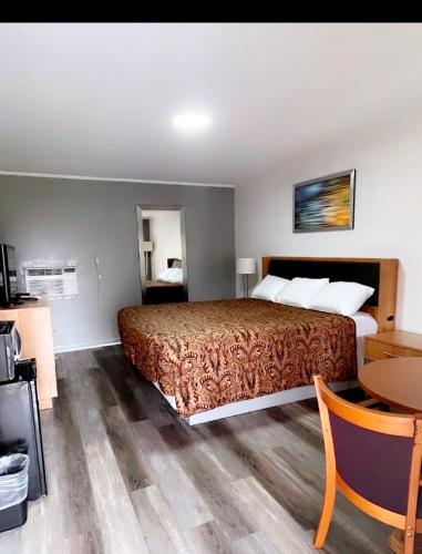 Kuchyň nebo kuchyňský kout v ubytování Delta Motel