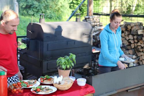 Grillutstyr tilgjengelig for gjestene i ferieparken