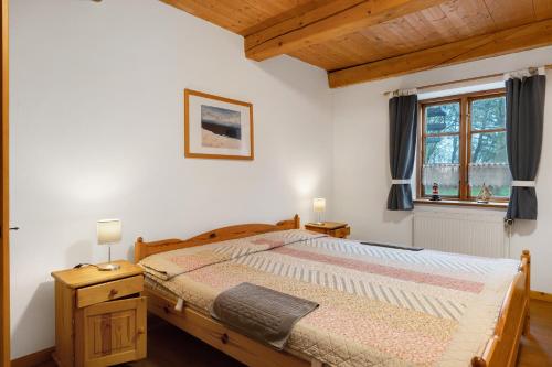 Ένα ή περισσότερα κρεβάτια σε δωμάτιο στο Haus Mühlenhof 4