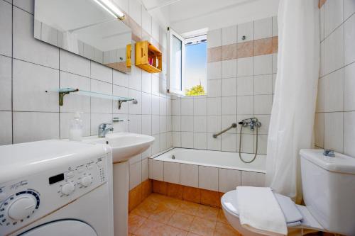 Koupelna v ubytování Villa Thalia