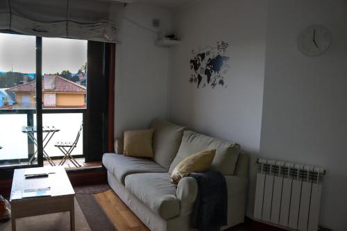 Χώρος καθιστικού στο Apartamento Calest en Poio-Pontevedra