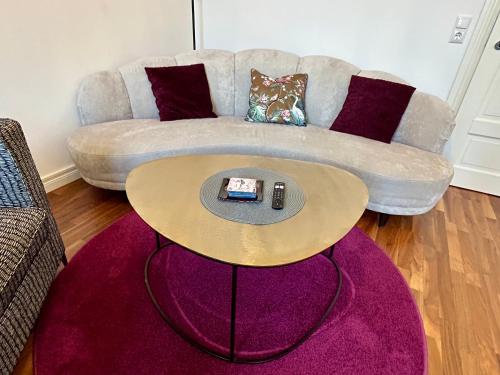 Posezení v ubytování Ferienwohnung Parterre