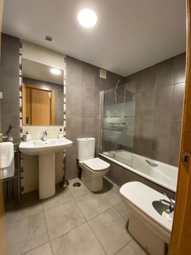 Et badeværelse på Mirador de Atala LLanes