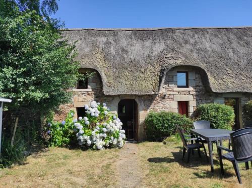 maison rénovée traditionnelle en chaume