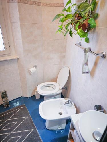 Bilik mandi di Vicino di Centro e Universita Stanza con balcone