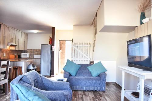 Η κουζίνα ή μικρή κουζίνα στο Beachfront Selfcatering