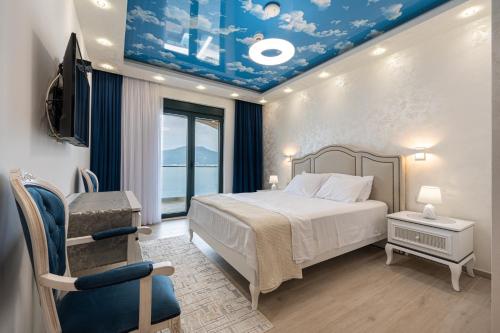 Postel nebo postele na pokoji v ubytování Apartments Villa Sonja