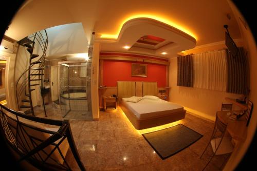 Katil atau katil-katil dalam bilik di Xenon Motel (Adult Only)