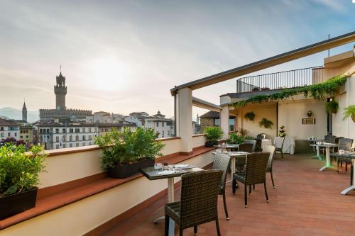 Balkón nebo terasa v ubytování B&B Hotel Firenze Pitti Palace al Ponte Vecchio