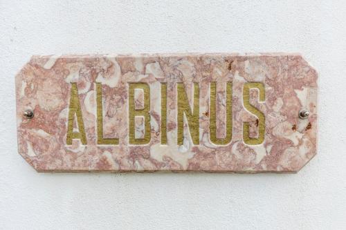 a sign on a wall with the word alphilus at Quinta Pedra Firme in Sintra