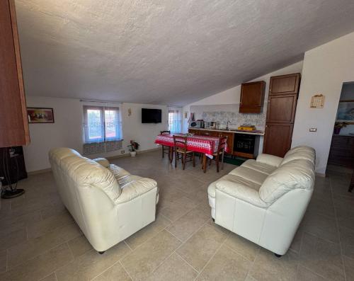 Χώρος καθιστικού στο B&B Al piano di sopra