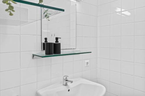 Bilik mandi di Studio in city center 15min from airport
