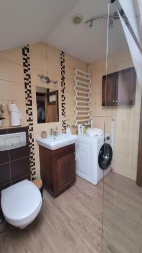 Ένα μπάνιο στο Apartament pod Toruniem