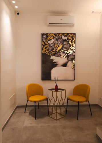 Χώρος καθιστικού στο Papireto Rooms