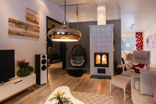 Khu vực ghế ngồi tại Villa It's Arctic Magic!