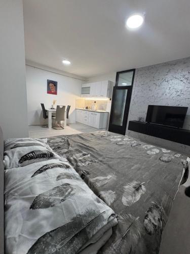 Ένα ή περισσότερα κρεβάτια σε δωμάτιο στο Fenix Apartman III