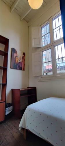 Кровать или кровати в номере Flying Dog Hostel