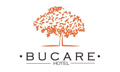 a tree with a flock of birds forming a logo at Hotel Bucare in Yopal