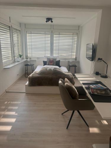 Zona de estar de Miracle House mit Terrasse, Parkplatz & Top-Ausstattung in Leonberg