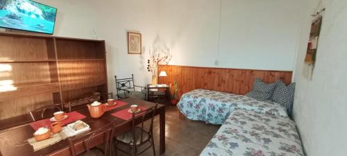 Ένα ή περισσότερα κρεβάτια σε δωμάτιο στο Lago Azul