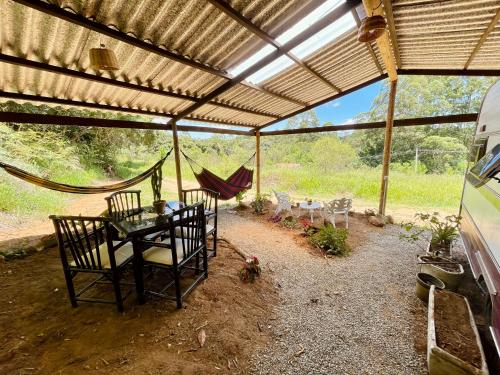Taman di luar Trailer ecológico com vista panorâmica