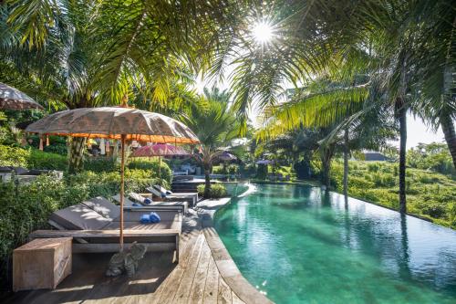 Bazén v ubytování Blue Karma Dijiwa Ubud nebo v jeho okolí