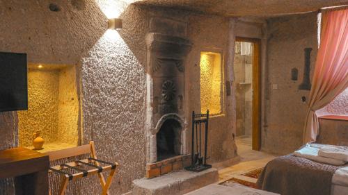 Ruang duduk di Logos Cave Cappadocia - Adults Only