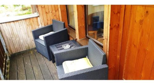 Χώρος καθιστικού στο Ferienwohnung Silvia