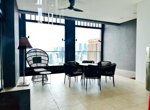 Ruang duduk di Smart Home 10A at Lucentia Residence BBCC Lalaport