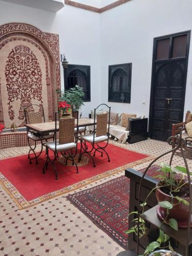 Posezení v ubytování Riad Dar Zampa